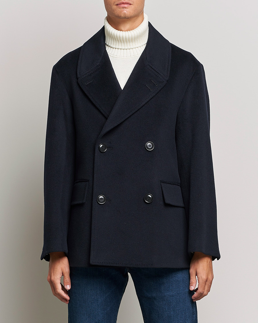 Heren | Jassen | Tiger of Sweden | Eerik Wool Peacoat Light Ink