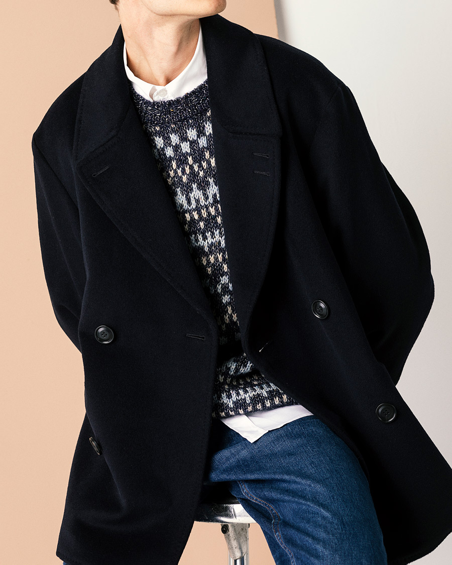 Homme | Manteaux Et Vestes | Tiger of Sweden | Eerik Wool Peacoat Light Ink