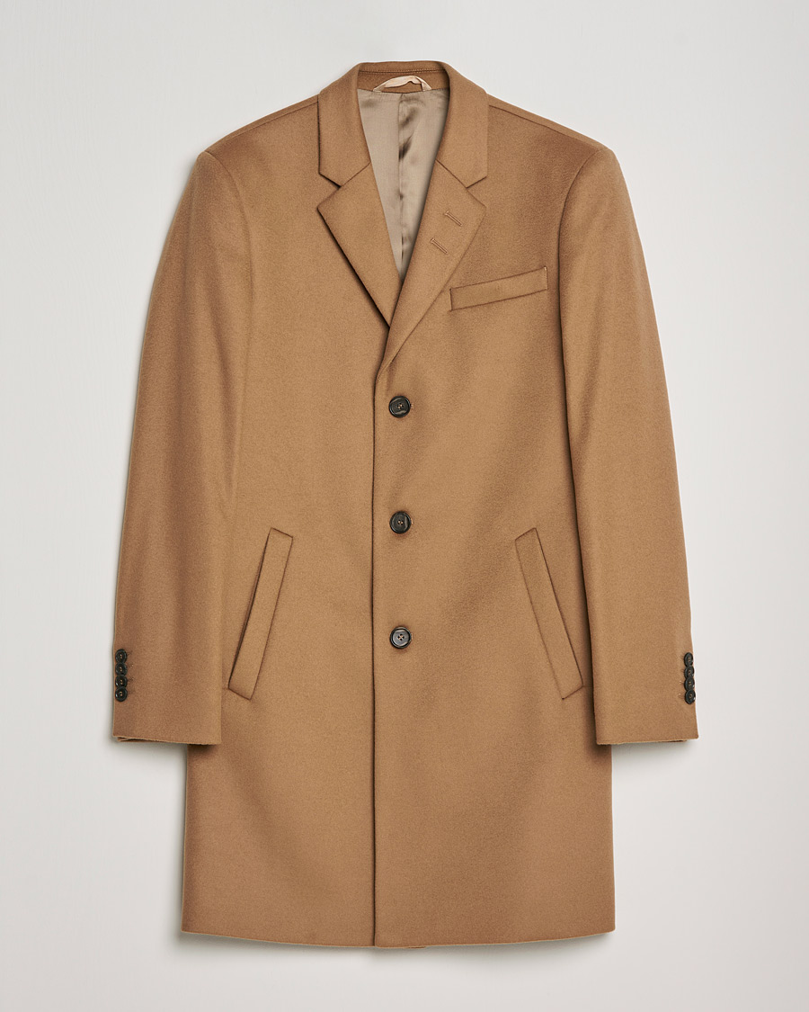 Homme | Manteaux Et Vestes | Tiger of Sweden | Cempsey Wool Cashmere Coat Dark Honey