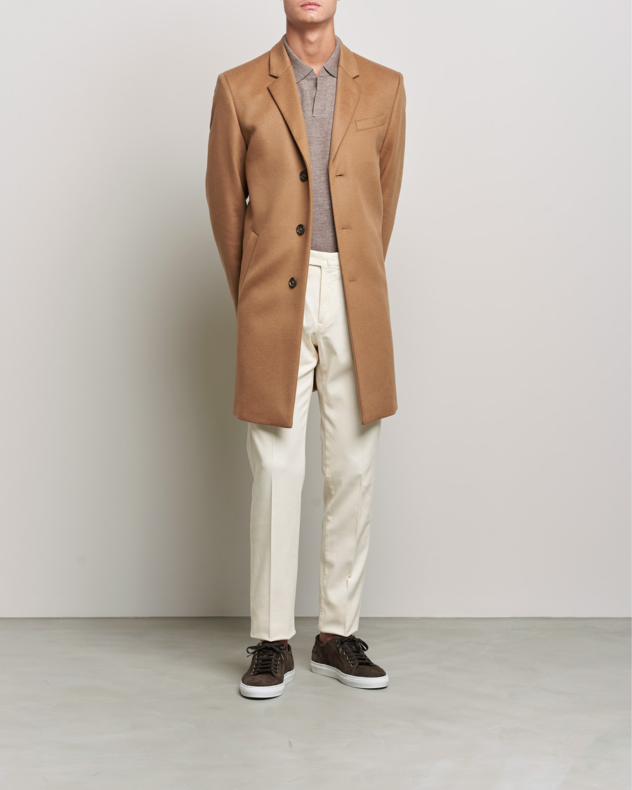 Homme | Manteaux Et Vestes | Tiger of Sweden | Cempsey Wool Cashmere Coat Dark Honey