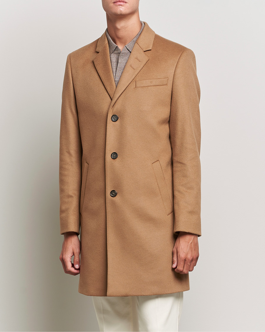 Homme | Manteaux Et Vestes | Tiger of Sweden | Cempsey Wool Cashmere Coat Dark Honey