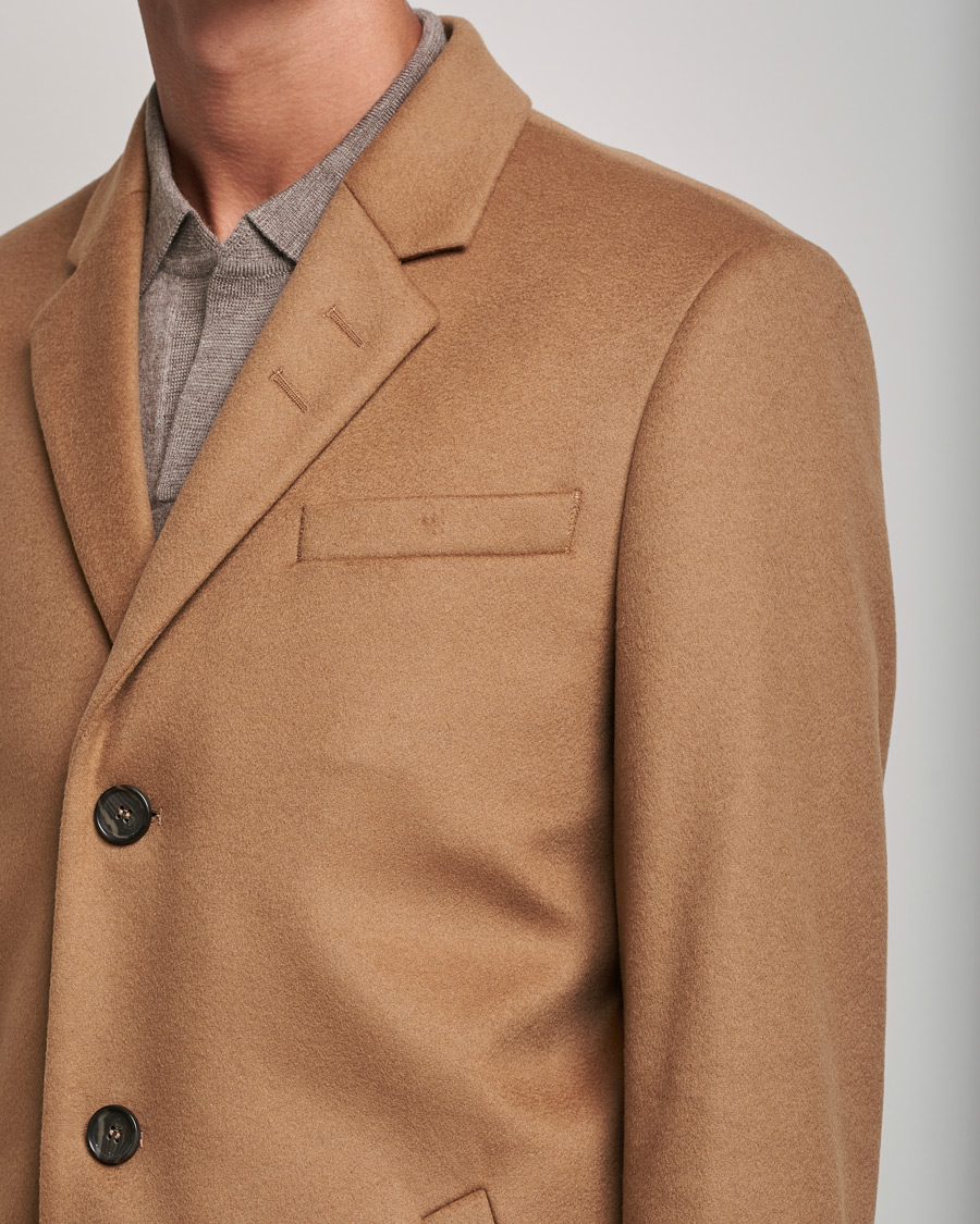 Homme | Manteaux Et Vestes | Tiger of Sweden | Cempsey Wool Cashmere Coat Dark Honey