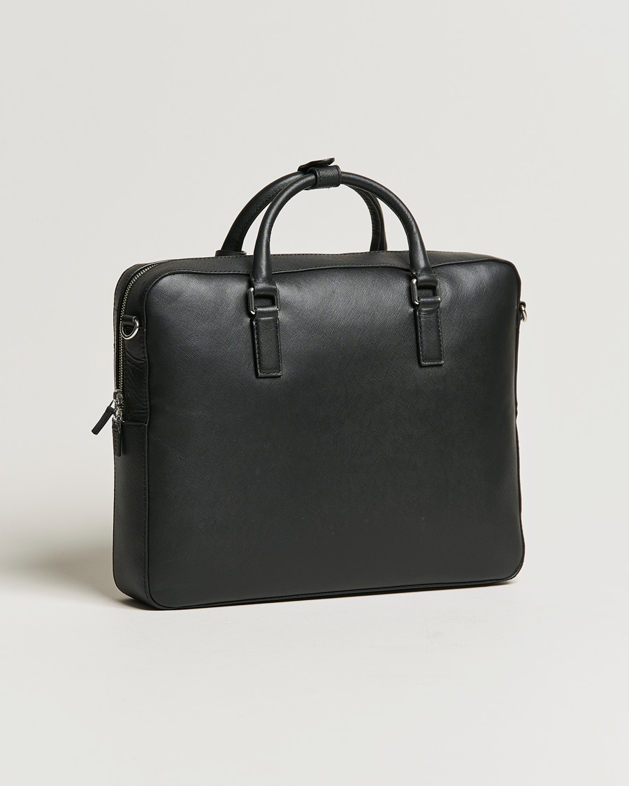 Homme | Tiger of Sweden Bowe Leather Briefcase Black | Tiger of Sweden | Bowe Leather Briefcase Black