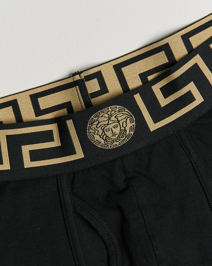 Heren | Ondergoed | Versace | Greca Long Johns Black