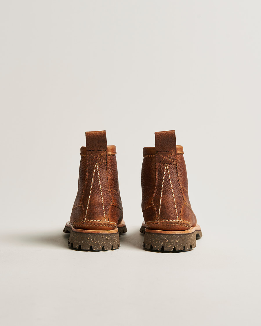 Heren | Yuketen Cortina Sole Angler Boots Brown Grain Calf | Yuketen | Cortina Sole Angler Boots Brown Grain Calf