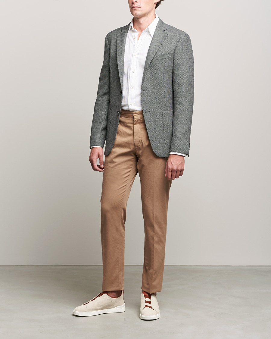Homme | Blazers | Zegna | Unconstructed Wool Blazer Light Grey