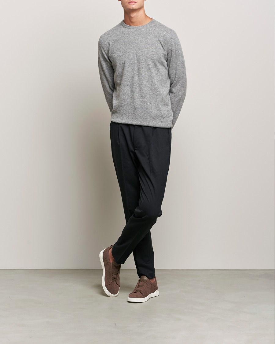 Homme | Pulls Et Tricots | Zegna | Oasi Cashmere Crew Neck Grey Melange