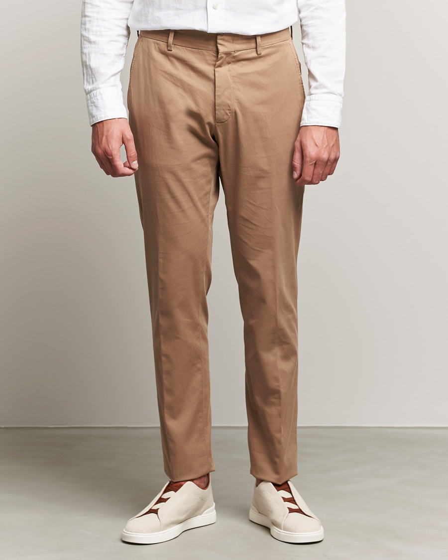 Homme | Pantalons | Zegna | Premium Cotton Chinos Beige