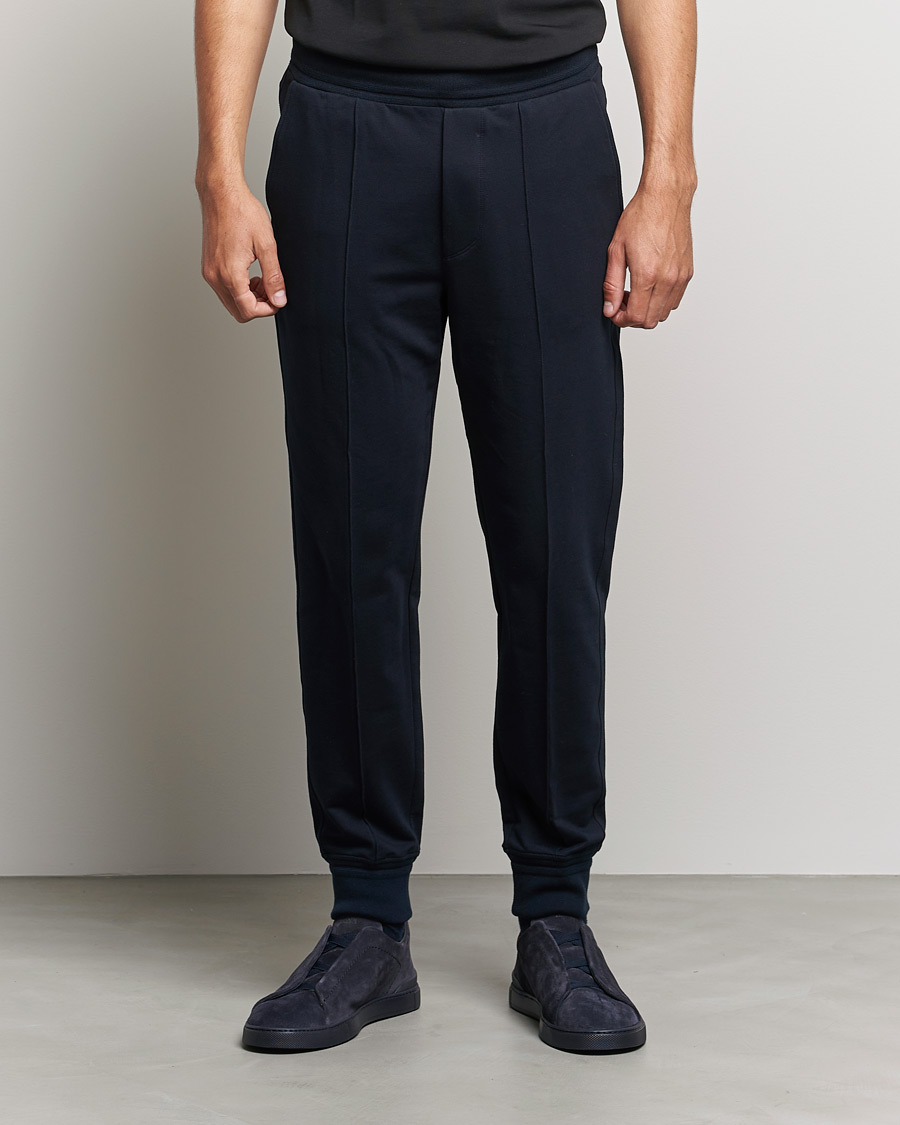 Heren | Broeken | Zegna | Cotton Stretch Joggers Navy