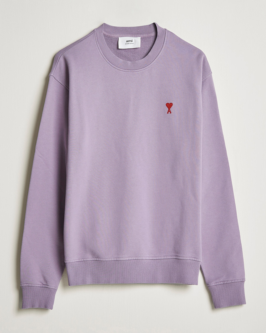 Homme | Pulls Et Tricots | AMI | Heart Logo Sweatshirt Washed Purple