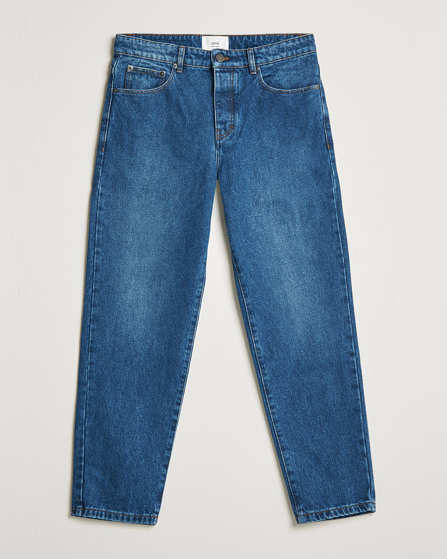 Homme | Jeans | AMI | Tapered Jeans Dark Blue Wash
