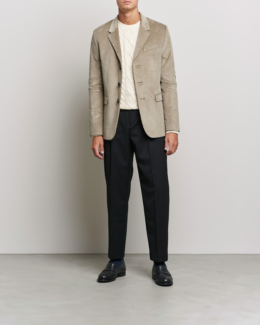 Homme | Blazers | AMI | Corduroy Blazer Beige