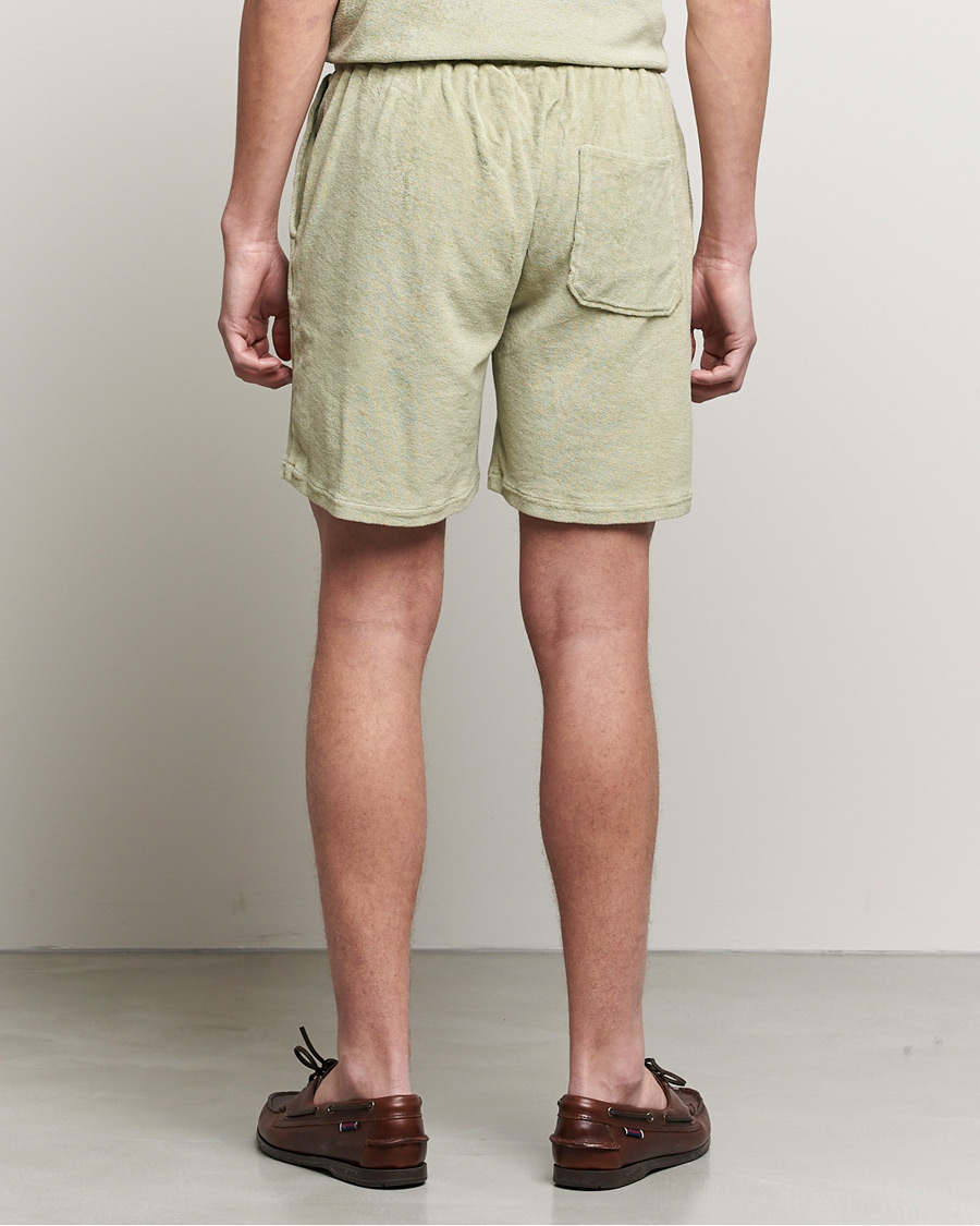 Heren | Korte broek | Stenströms | Towelling Cotton Shorts Olive