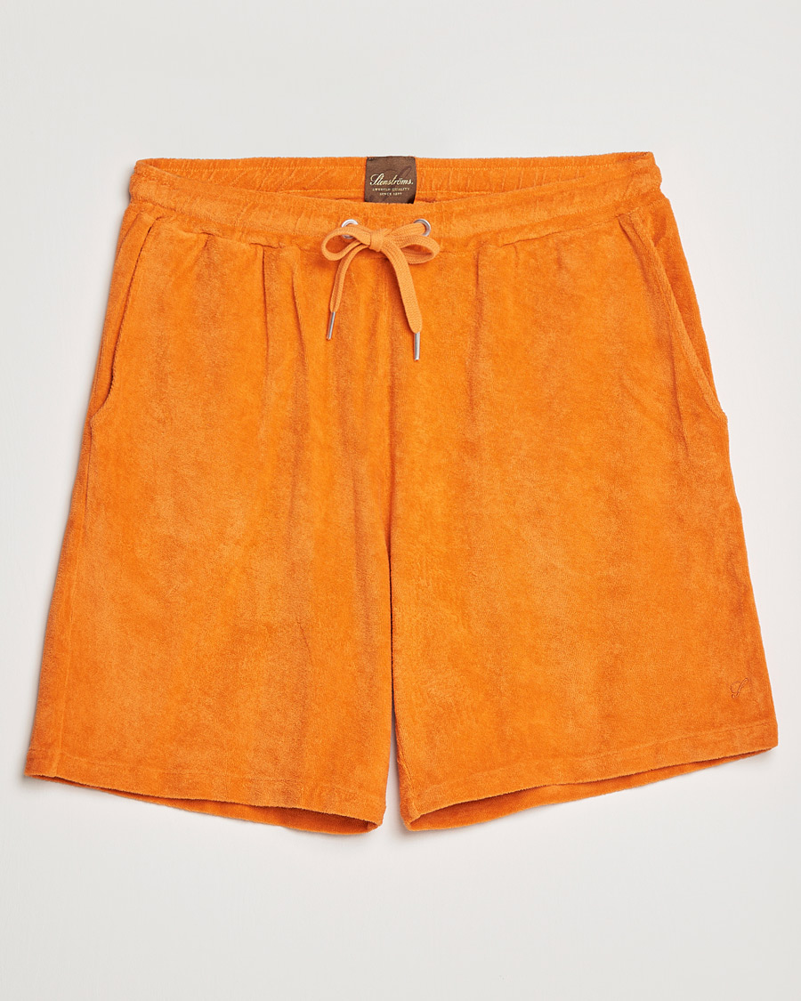 Heren | Korte broek | Stenströms | Towelling Cotton Shorts Orange