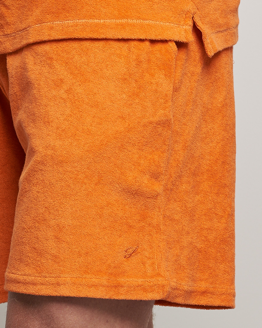 Heren | Korte broek | Stenströms | Towelling Cotton Shorts Orange