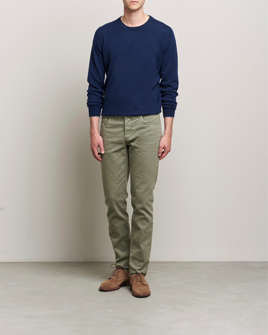 Homme | Pulls Et Tricots | Brunello Cucinelli | 2 Ply Cashmere Pullover Navy