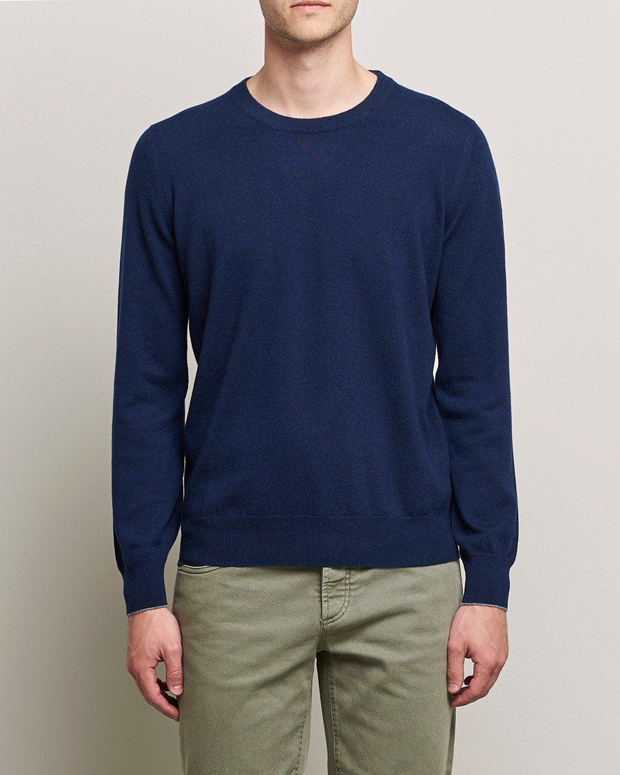 Homme | Pulls Et Tricots | Brunello Cucinelli | 2 Ply Cashmere Pullover Navy