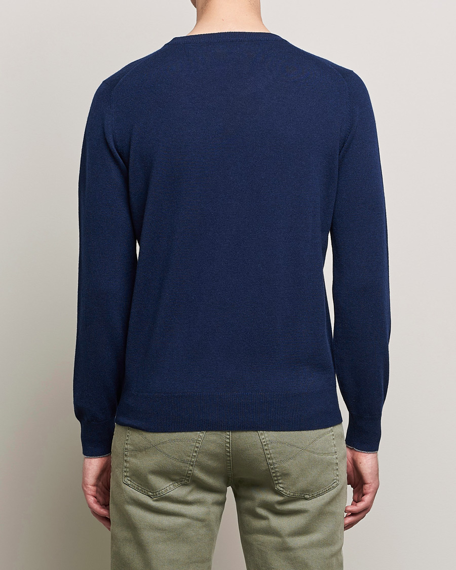 Homme | Pulls Et Tricots | Brunello Cucinelli | 2 Ply Cashmere Pullover Navy