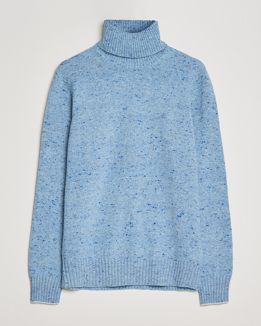 Heren | Truien | Brunello Cucinelli | Cashmere Blend Rollneck Light Blue