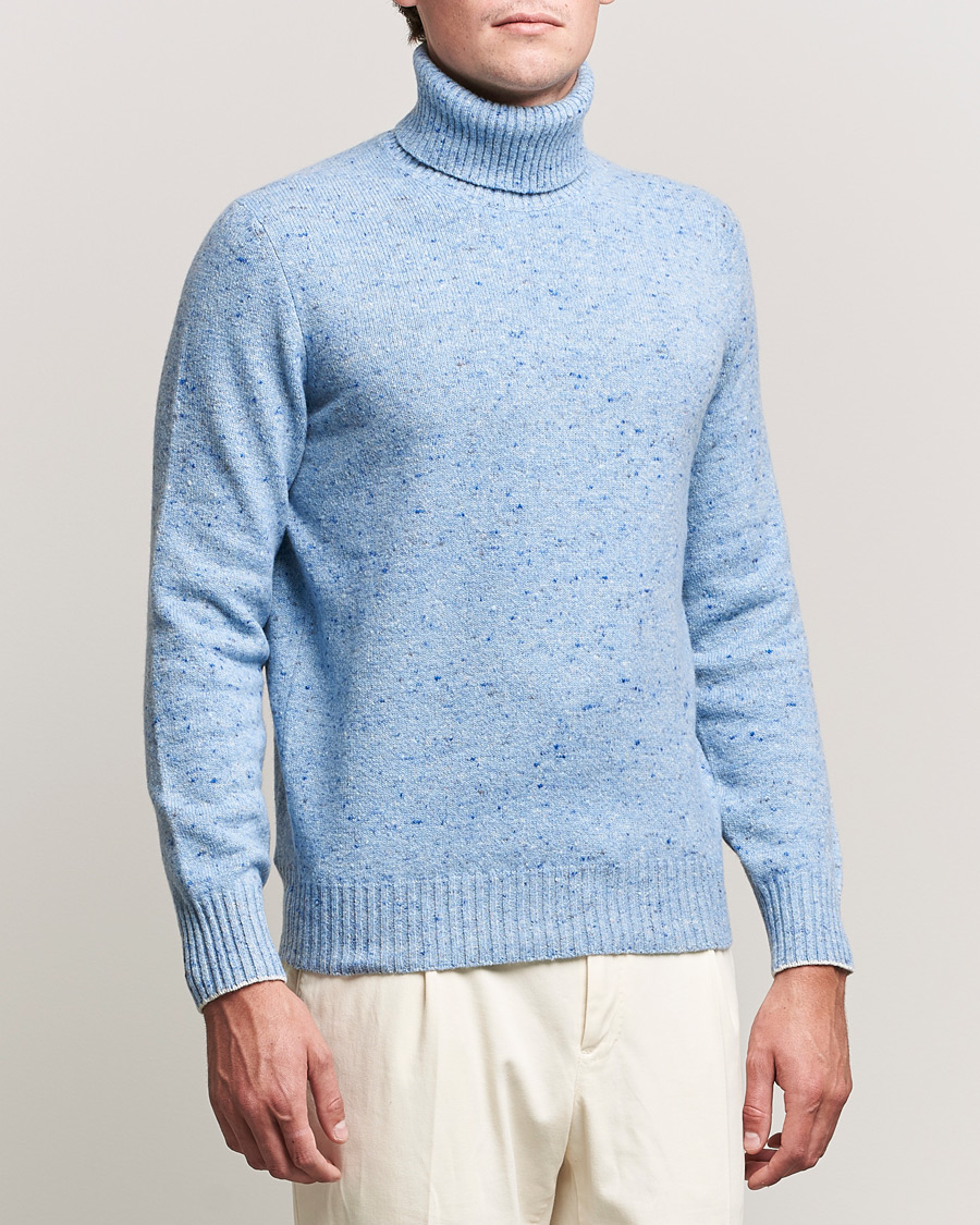 Heren | Truien | Brunello Cucinelli | Cashmere Blend Rollneck Light Blue