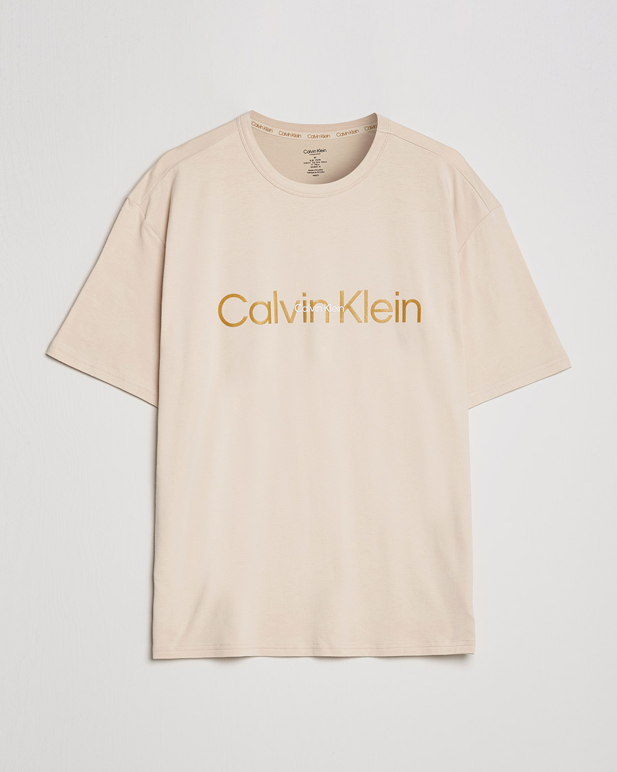 Homme | T-shirts | Calvin Klein | Loungewear Crew Neck T-Shirt Tapioca Beige
