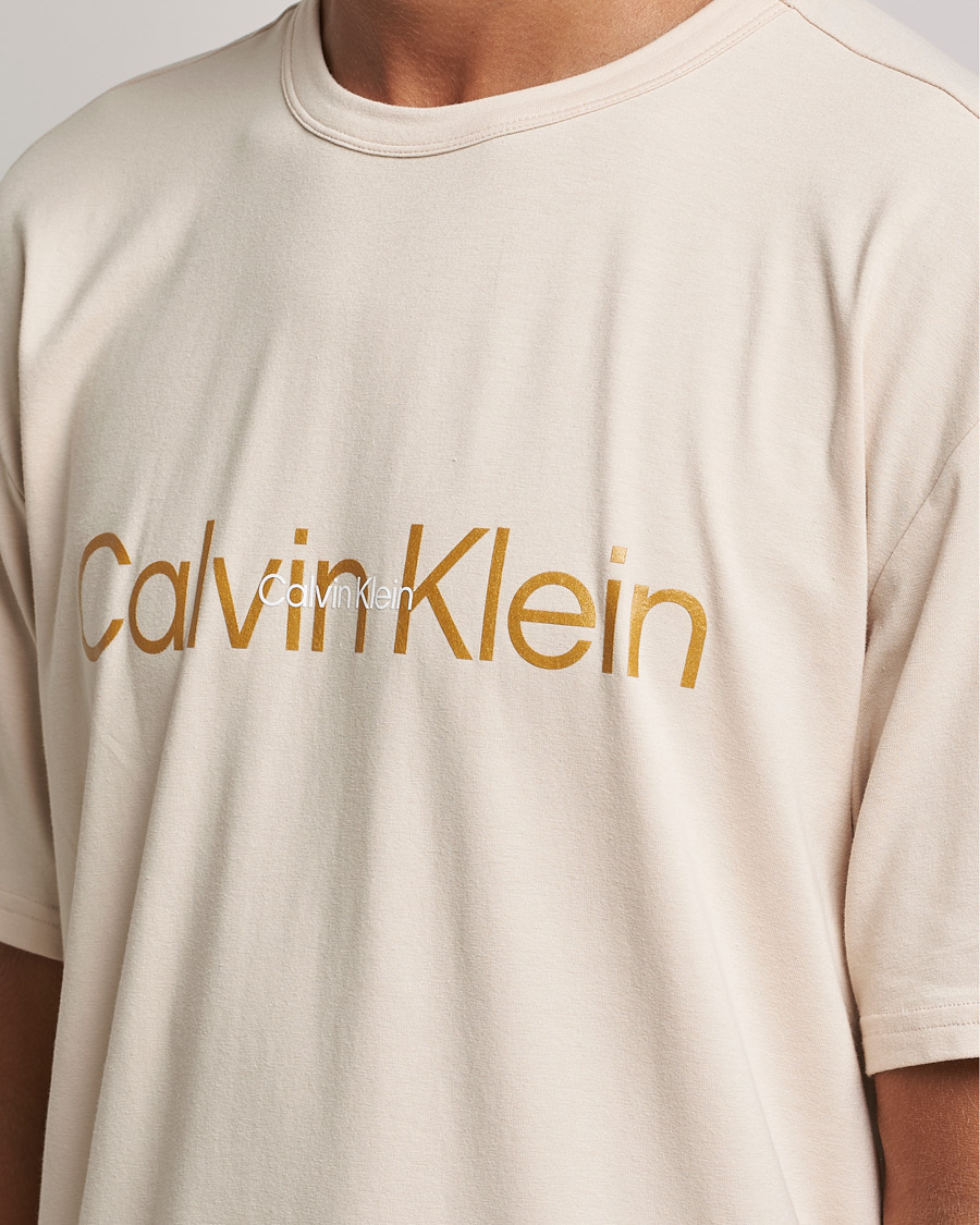 Homme | T-shirts | Calvin Klein | Loungewear Crew Neck T-Shirt Tapioca Beige