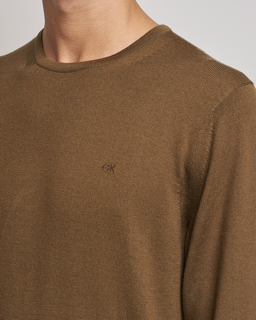 Heren | Truien | Calvin Klein | Superior Wool Crew Neck Sweater Chester Brown