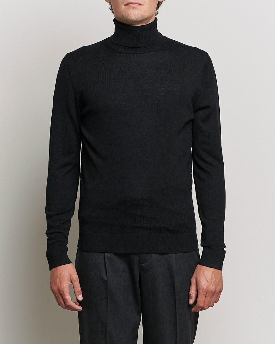 Homme | Pulls Et Tricots | Calvin Klein | Superior Wool Rollneck Black