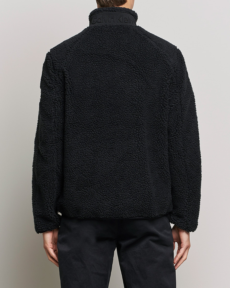 Homme | Pulls Et Tricots | Calvin Klein | Teddy Full Zip Sweater Black