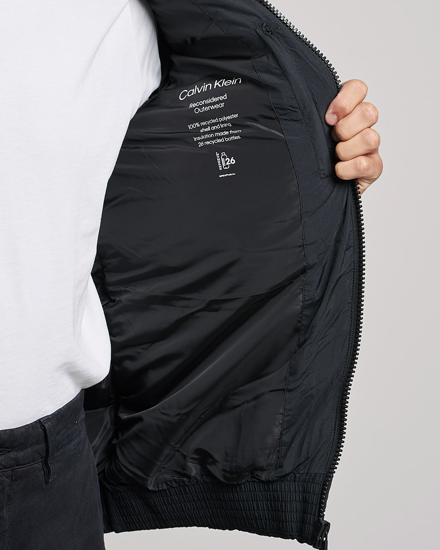 Homme | Manteaux Et Vestes | Calvin Klein | Crinkle Nylon Puffer Jacket Black