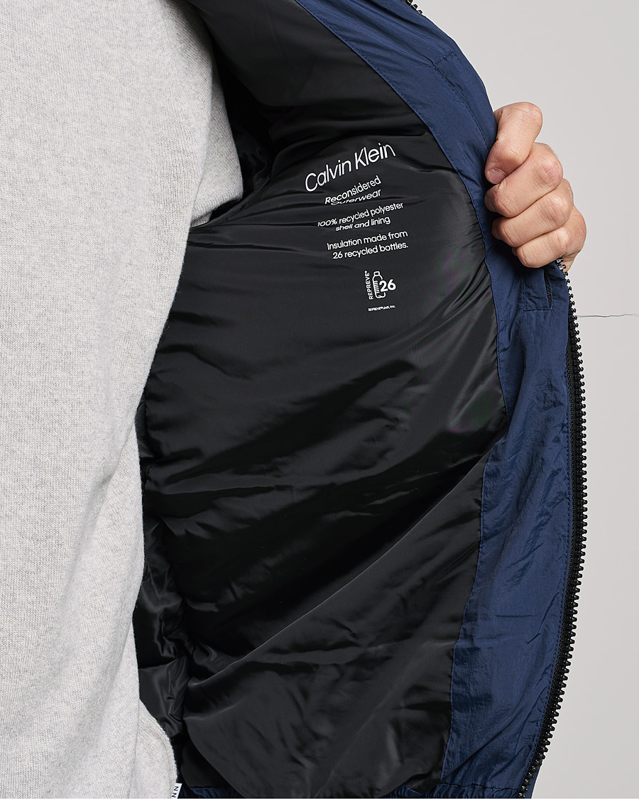 Heren | Jassen | Calvin Klein | Crinkle Nylon Puffer Jacket Navy