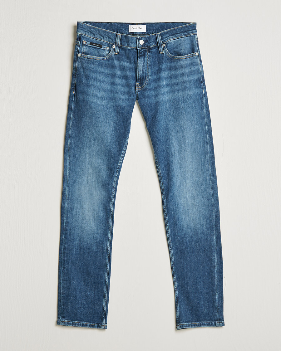 Heren | Jeans | Calvin Klein | Slim Lewis Stretch Jeans Medium Blue