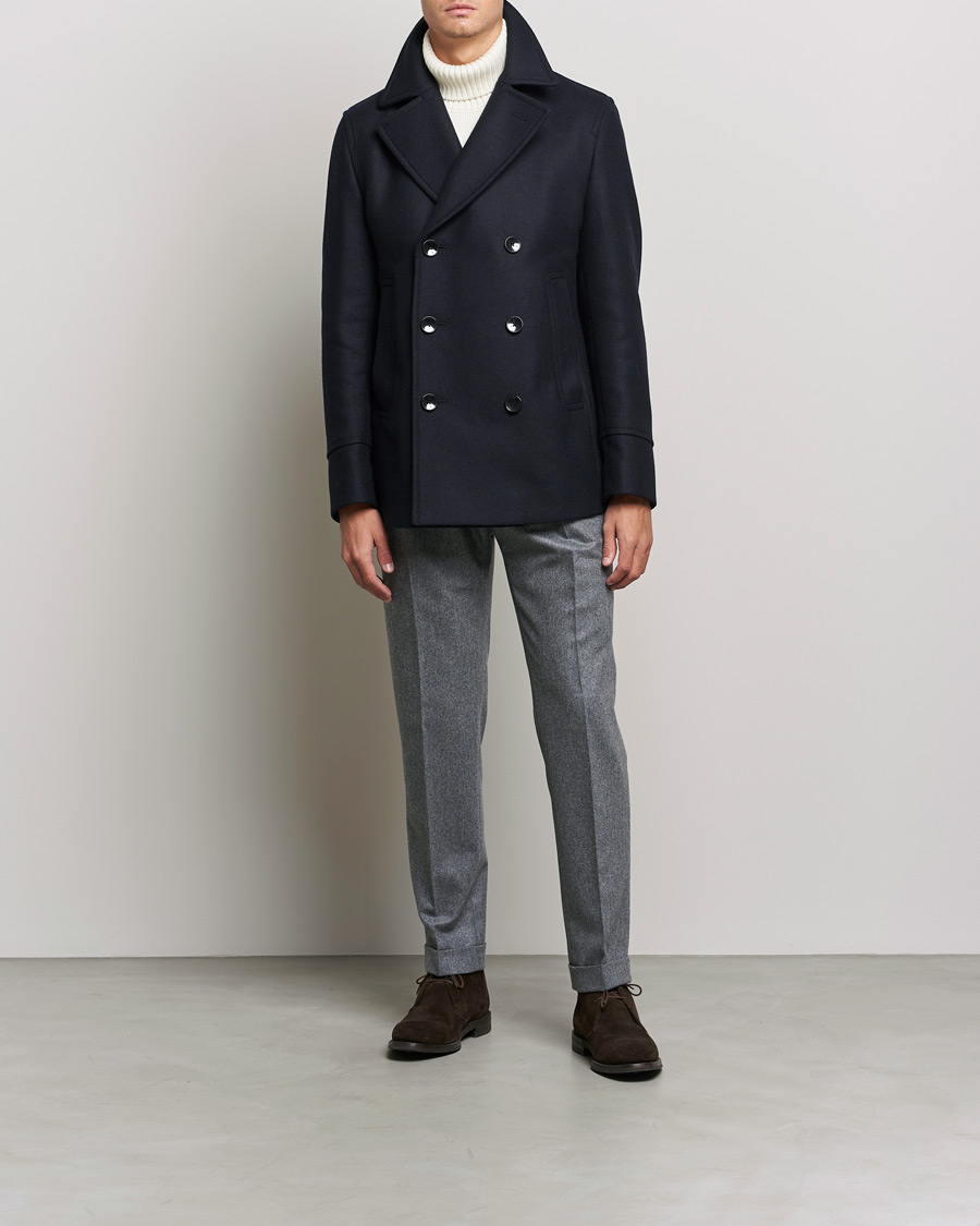 Heren | Jassen | BOSS BLACK | Hyde Peacoat Dark Blue
