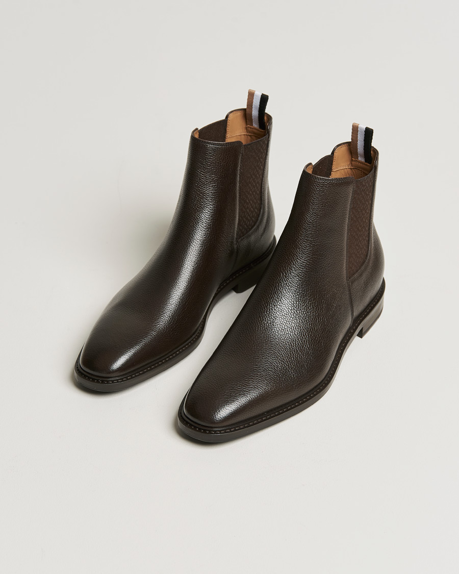 Heren | BOSS Lisbon Leather Chelsea Boots Dark Brown | BOSS BLACK | BOSS Lisbon Leather Chelsea Boots Dark Brown