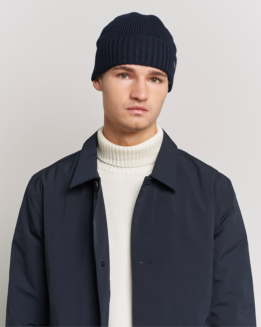 Homme | BOSS Fati Beanie Dark Blue | BOSS BLACK | BOSS Fati Beanie Dark Blue