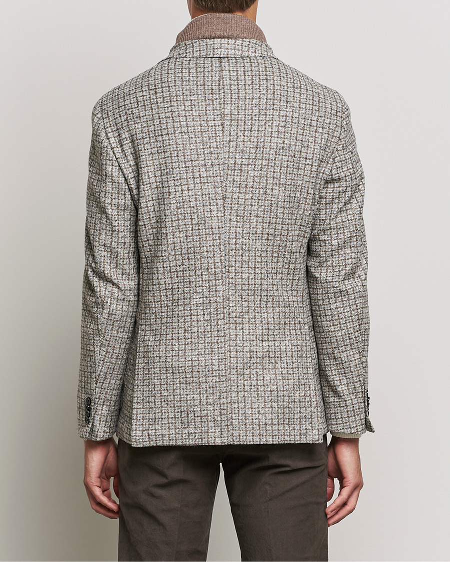 Heren | Blazers | BOSS BLACK | Hanry Wool Checked Patch Pocket Blazer Silver