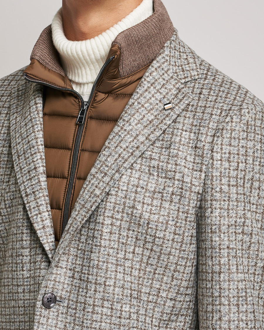 Heren | Blazers | BOSS BLACK | Hanry Wool Checked Patch Pocket Blazer Silver