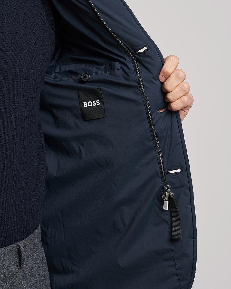 Heren | Jassen | BOSS BLACK | Hanry Padded Blazer Jacket Dark Blue