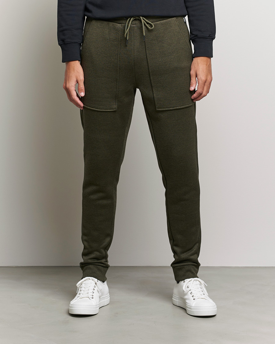 Homme | Pantalons | BOSS BLACK | Lamont Drawstring Trousers Open Green