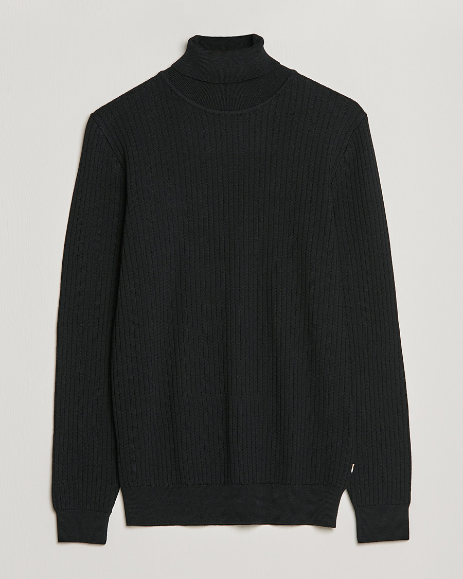 Homme | Pulls Et Tricots | BOSS BLACK | Lanerio Chunky Structured Polo Black