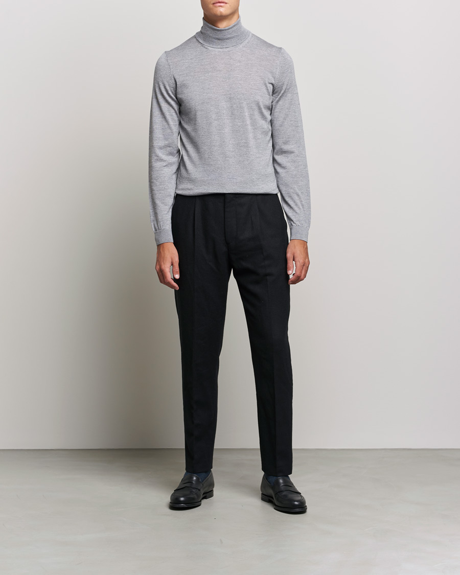 Homme | Pulls Et Tricots | BOSS BLACK | Musso Merino Polo Silver