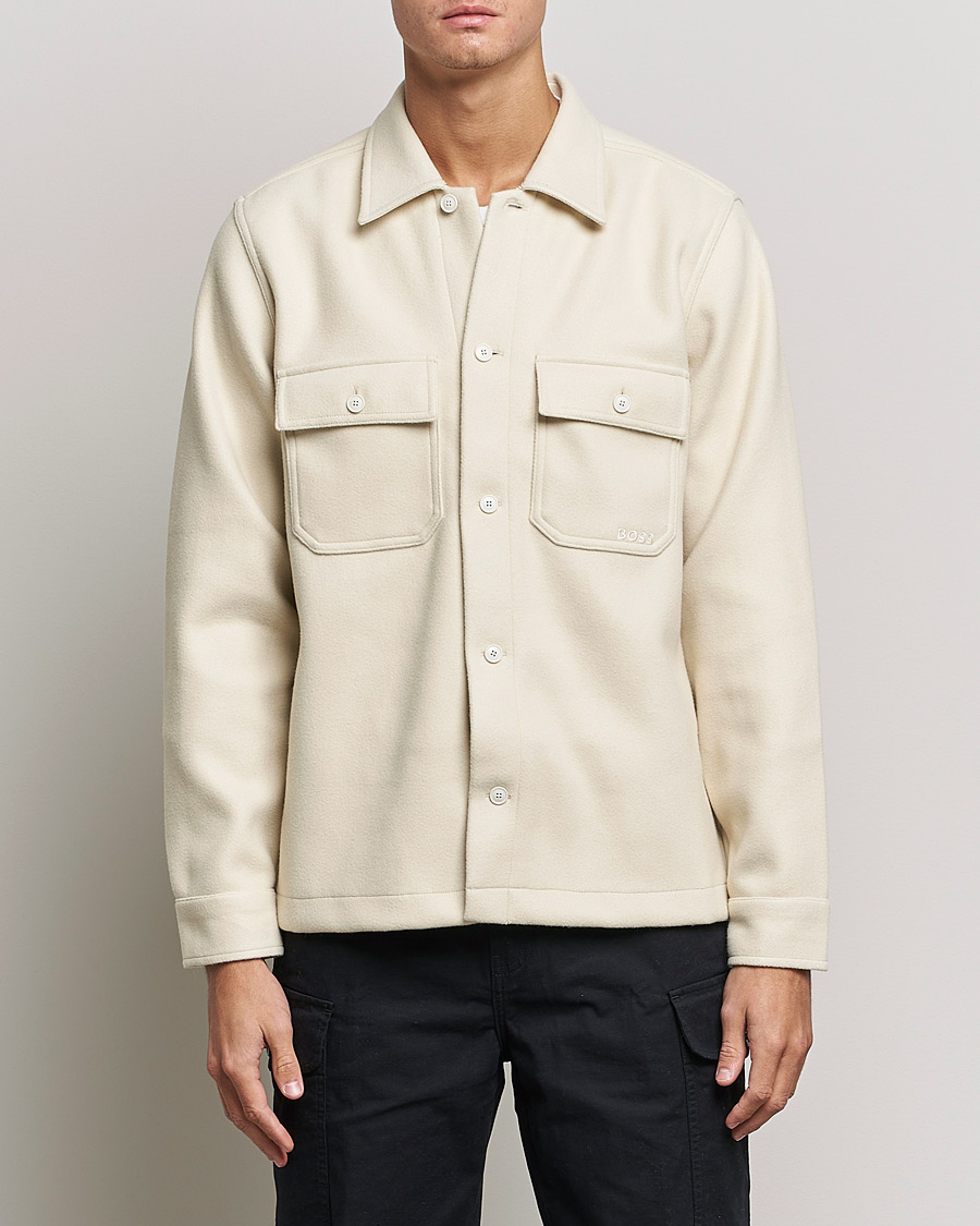 Homme | Chemises | BOSS ORANGE | Lovvo Pocket Overshirt Open White