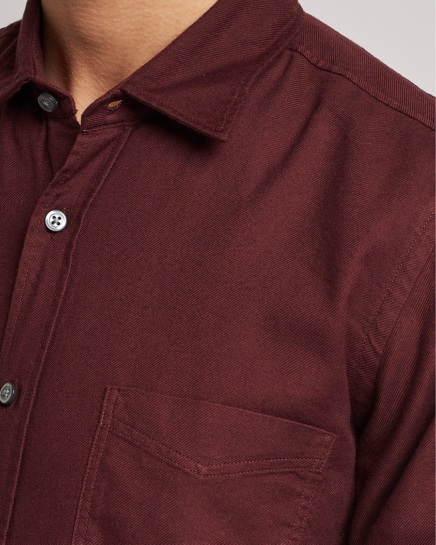 Heren | Overhemden | BOSS ORANGE | Relegant Flannel Shirt Dark Red