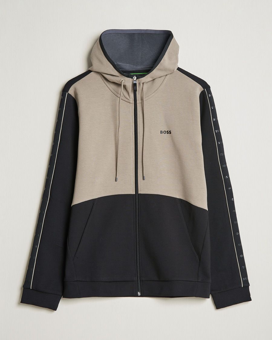 Homme | Pulls Et Tricots | BOSS GREEN | Saggy Full Zip Hoodie Black