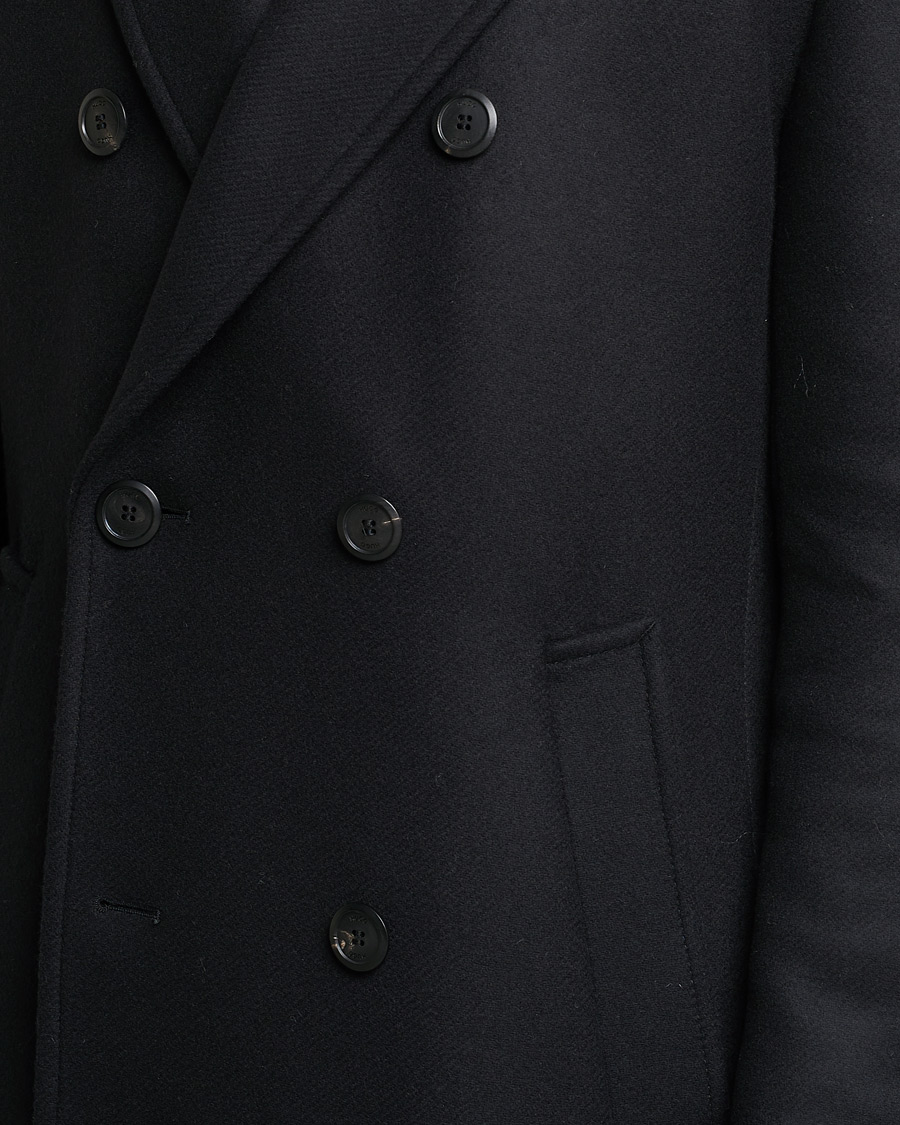 Homme | Manteaux Et Vestes | HUGO | Miroy Wool Double Breasted Coat Black