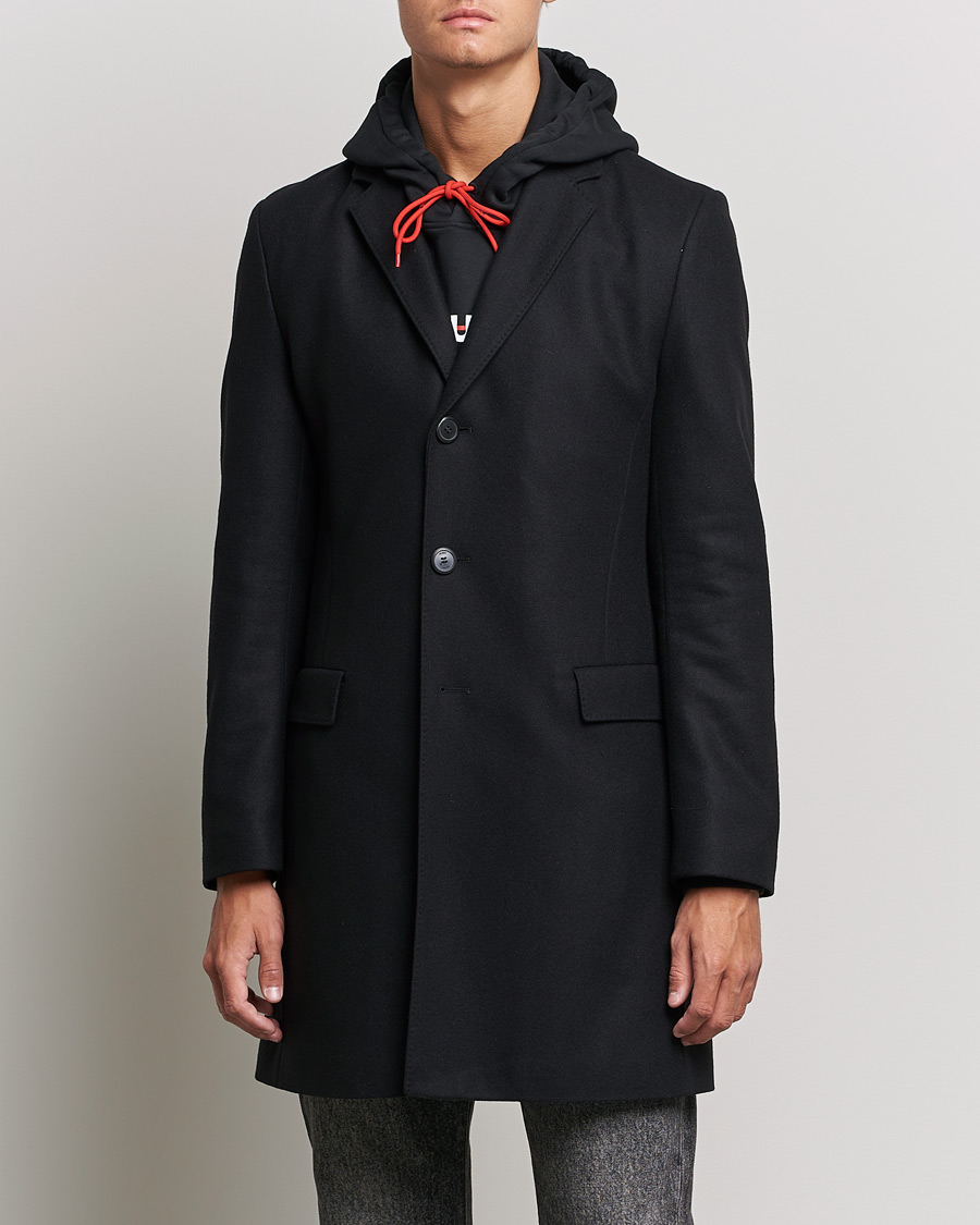 Homme | Manteaux Et Vestes | HUGO | Migor Wool Coat Black