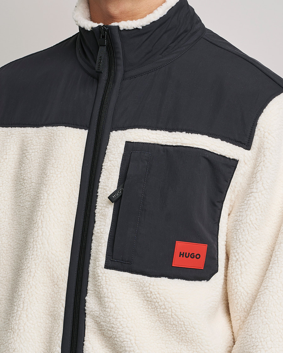 Homme | Pulls Et Tricots | HUGO | Demongras Teddy Full Zip Natural