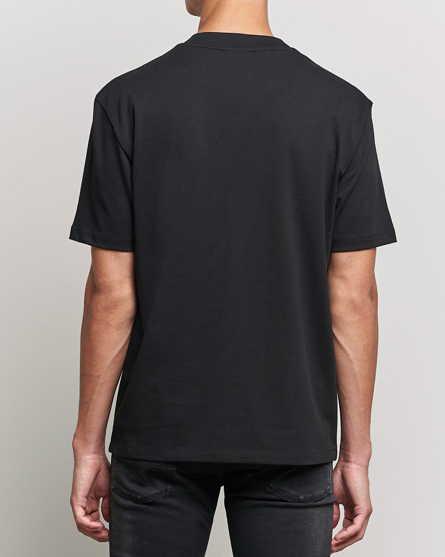 Heren | T-shirts | HUGO | Dosmos Logo Crew Neck T-Shirt Black