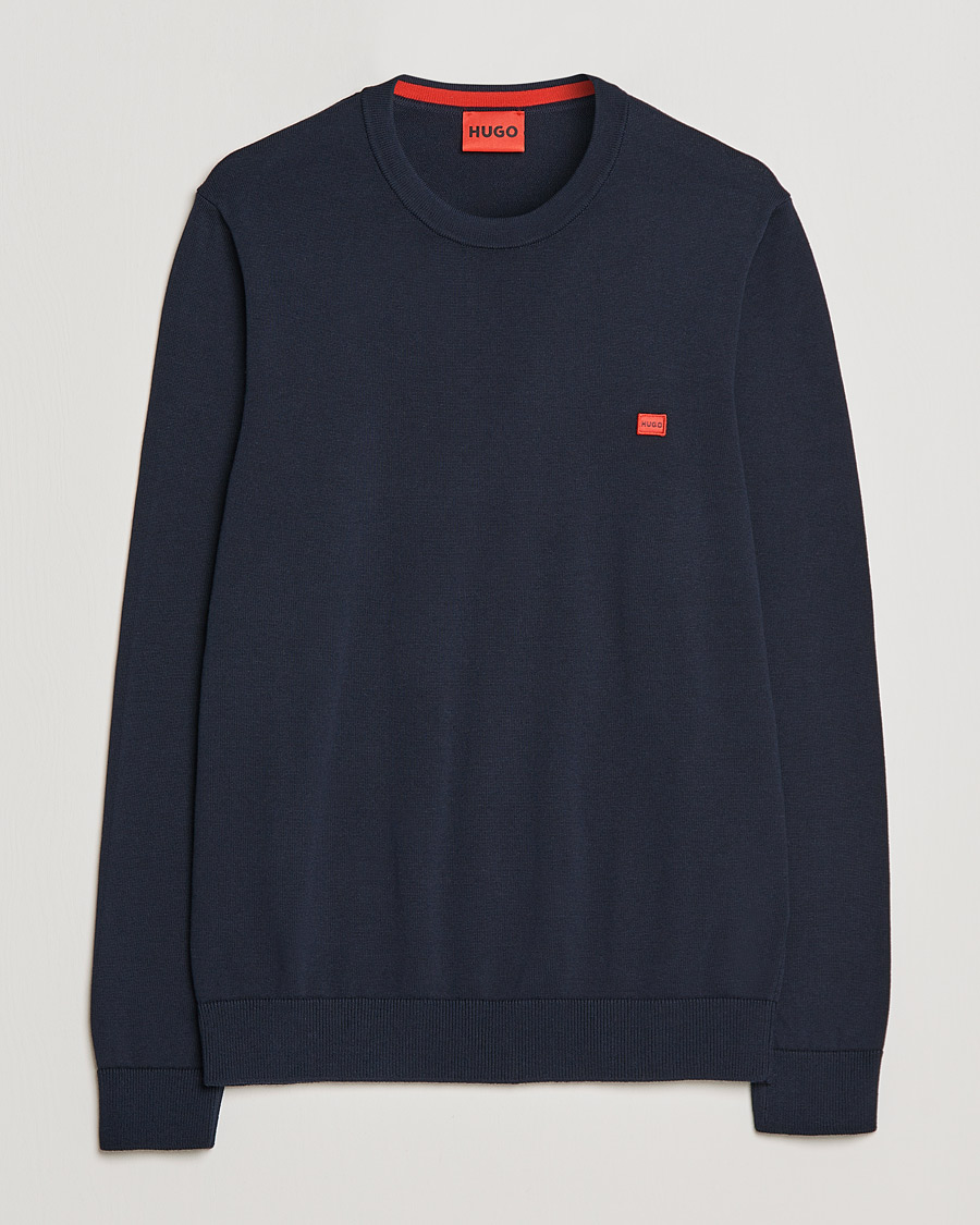 Heren | Truien | HUGO | San Cassius Knitted Sweater Navy