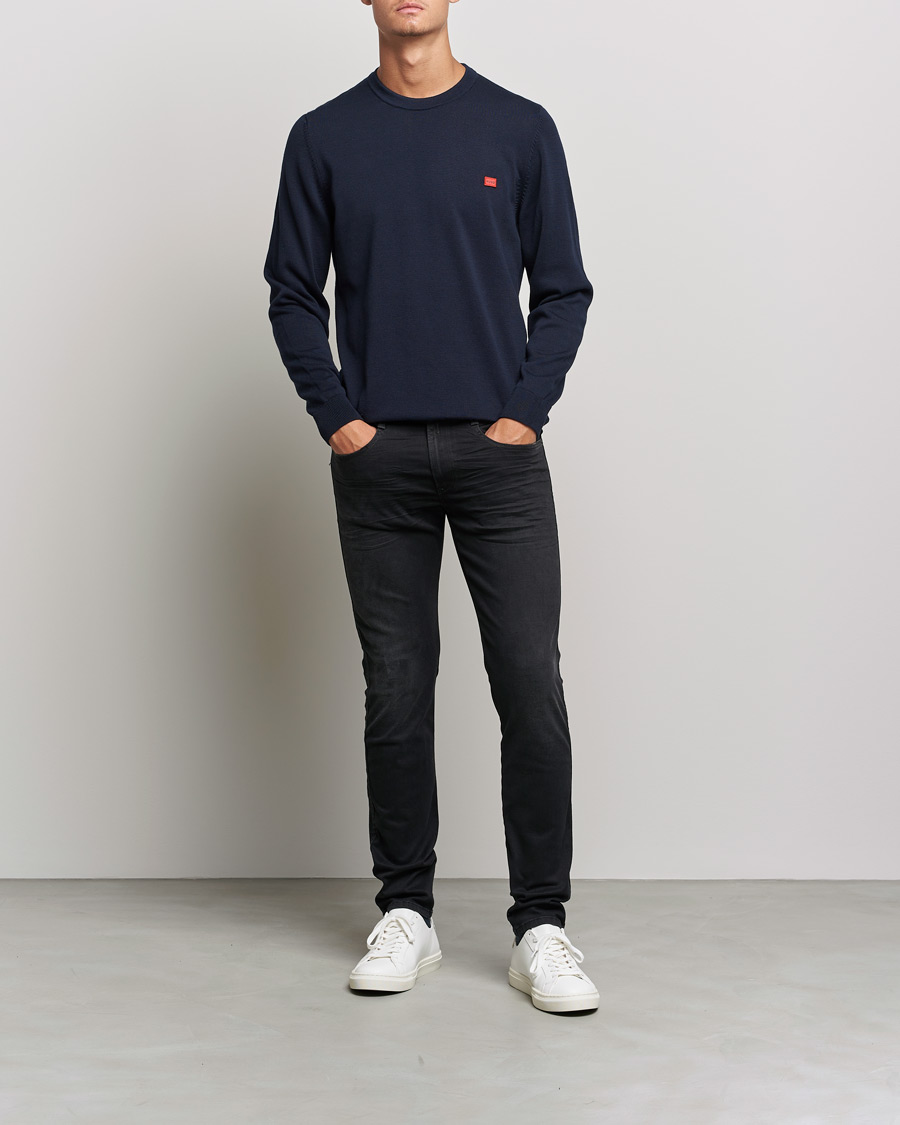 Heren | Truien | HUGO | San Cassius Knitted Sweater Navy